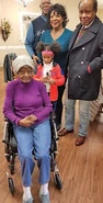 Christine Ireland on her 111th birthday in 2019