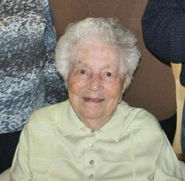 Marie-Rose Tessier on her 110th birthday in 2020.