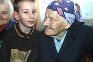 Marianna Smolarczyk (2005) in the photo with great-great-grandson Michał