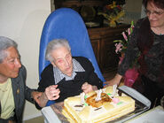 On her 111th birthday in 2005