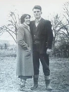 Novak Bojanić with his wife Vasiljka (undated photo).