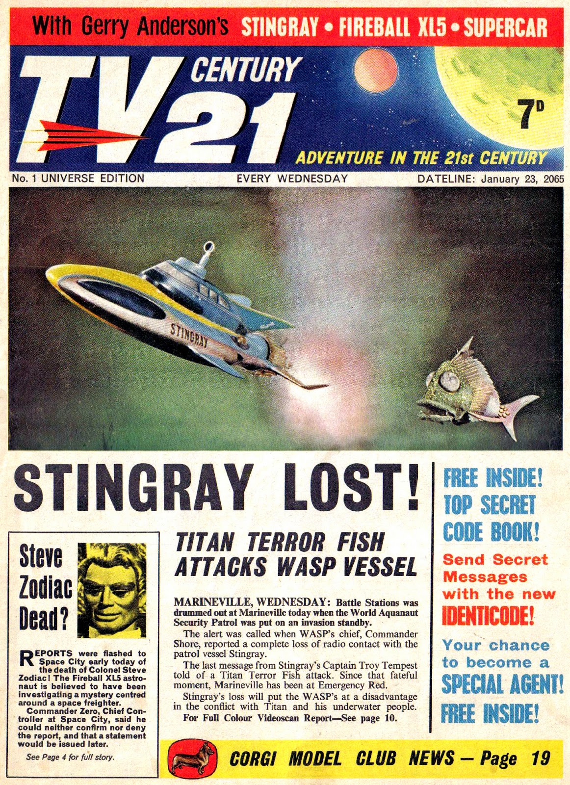 Tv21 Comics Gerry Anderson Encyclopedia Fandom