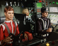 In the Martian Exploration Vehicle, with Dean and Captain Black