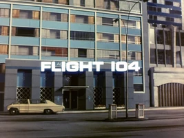 Title card (flight 104)