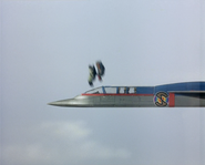 The ejector seats fly out of the SPJ The Mysterons