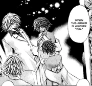 Kagami with Himiko and Himiko (mirror)