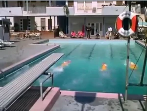 The swimming pool at the International Sports Club.