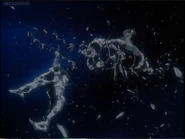 Shin Dragon's Wreckage.png (728 KB) Shin Getter Dragon's wreckage after initiating the Shin Shine Spark.