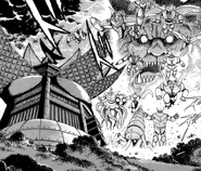 The Hyakki Beasts attack the Saotme institute
