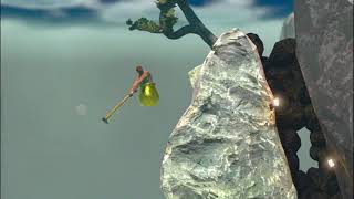 Getting Over It With Bennett Foddy Slide Skip GIF - Getting Over