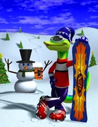 High quality render of Gex 3: Deep Cover Gecko's loading screen