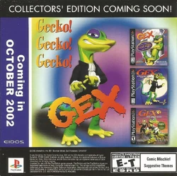 Collector's Edition ad for the Gex trilogy.
