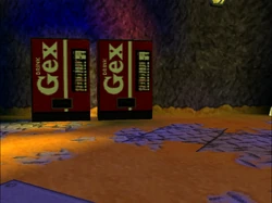 Red vending machine