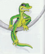 Gex sitting on tusk