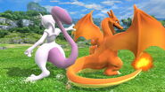 Charizard and Mewtwo