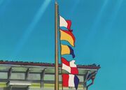 Hokuto als Flaggensignal.