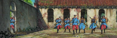 Soldaten verirren sich im Hauros Haus in Kingsbury.