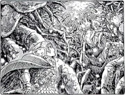 Im Schnee eines Omus. Nausicaä wird als Messias offenbart.