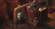 Die Rußmännchen verteidigen Chihiro.