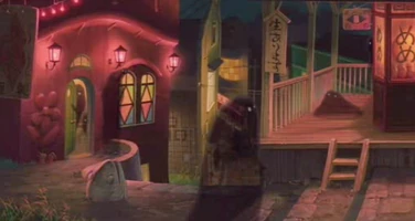 Erst am Abend wird die Stadt befüllt.