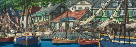 Die Hafenstadt zu früher Stunde.