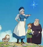 Der freie Calcifer kehrt als Sternschnuppe zurück.