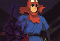 Ashitaka zeigt den Dämon