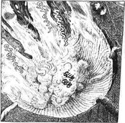 Die Hydras werden mit Menschenfleisch gefüttert.