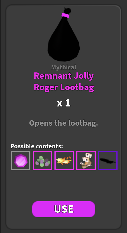 Remnant Jolly Roger Lootbag | Ghost Simulator Roblox Wiki | Fandom