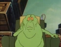 Slimer sitting down for device