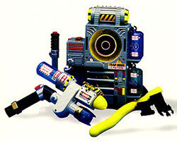 ghostbusters proton pack toy. 