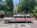 Ecto-1 filming at City Hall Park in New York on June 4, 2023 (Credit: chris_saves)
