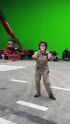 Mckenna Grace dances in the Firehouse set on June 8, 2023 (Credit: Mckenna Grace)