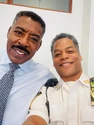 Chris Tummings and Ernie Hudson behind-the-scenes (Credit: Chris Tummings)