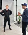James Acaster at a photo shoot with Gil Kenan (Credit: Jason Reitman)
