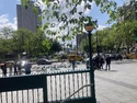 Ecto-1 filming at City Hall Park in New York on June 4, 2023 (Credit: Chris Di Niso)