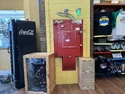 Containment Unit and Proton Pack replicas on display in the Film Vault at Universal Studios Florida, seen on April 4, 2025 (Credit: Adventuring with Annie)
