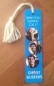 Ghostbusters Who You Gonna Call bookmark, white tassel (credit: ebay seller semajvii43)