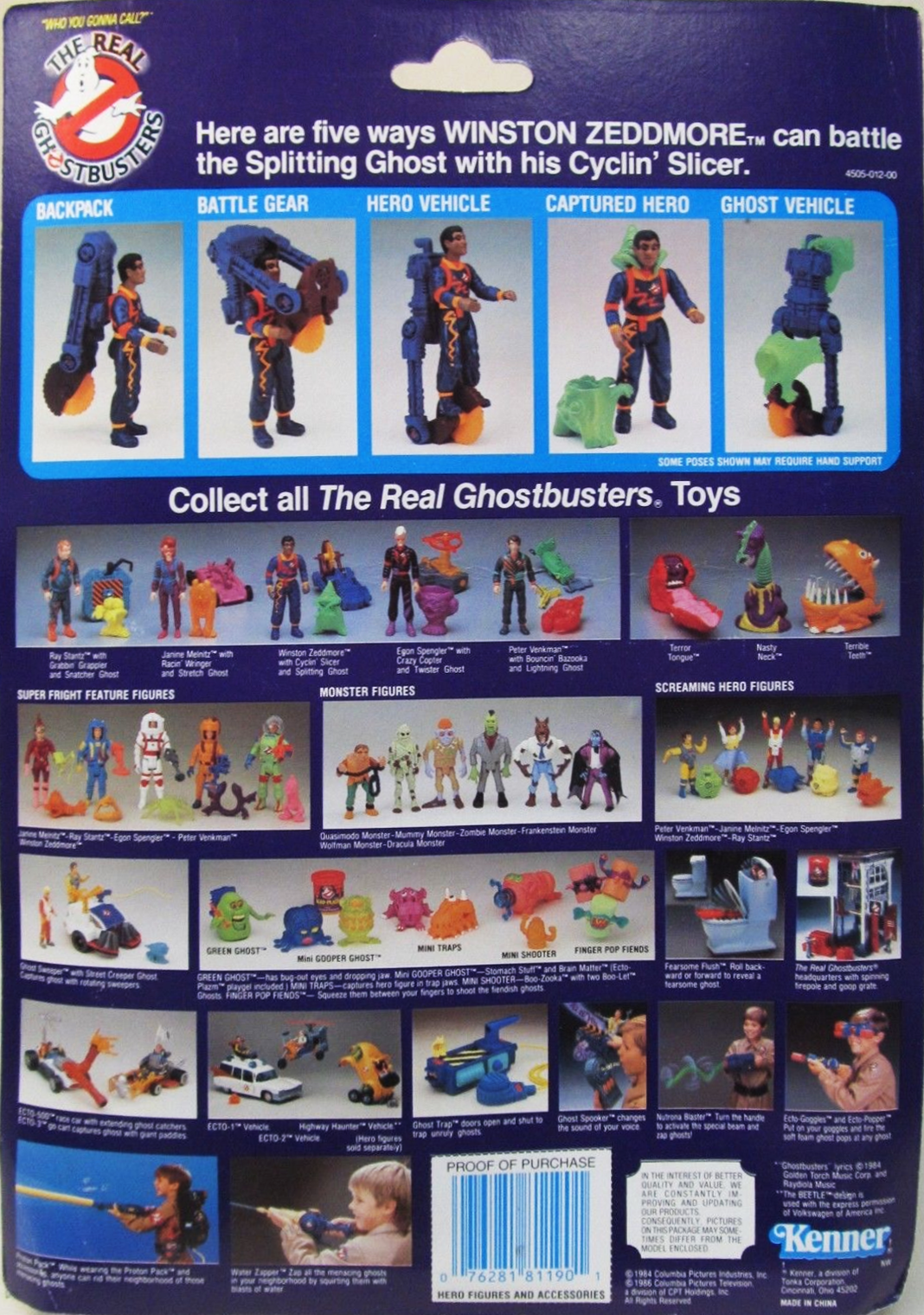 Real Ghostbusters Kenner 1986-1990 Action Figure Parts MULTI-LISTING 