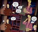 Holtzmann observes Peter and Egon in Ghostbusters 101 #3 page 15