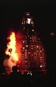 Stay Puft on fire at 550 Central Park West miniature, seen in "Sense of Scale"