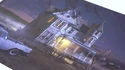 Production art of Ecto-1 and Farmhouse, seen in Tested YouTube 2/1/22