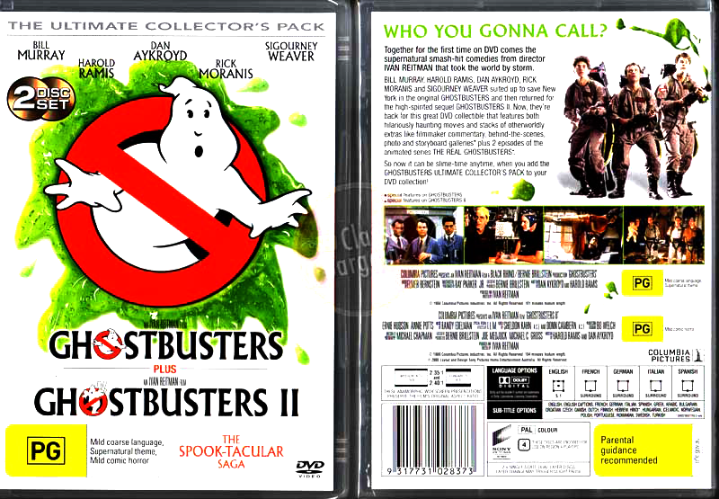 Ghostbusters / Ghostbusters II / Ghostbusters: Afterlife (DVD) 