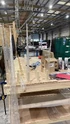 Work on adding ice spikes and frozen dressing to Firehouse set (Credit: Luke Whitelock)