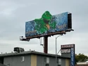 Slimer billboard in Los Angeles on Robertson, North of Venice, posted on February 26, 2024 (Credit: Kevin Mangold)
