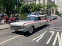 Ecto-1 filming at City Hall Park in New York on June 4, 2023 (Credit: chris_saves)