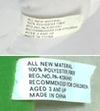 Showing that the Stay Puft Marshmallow Man plushes tag is the same as Slimer Plushes tag.