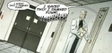 Outside Janosz' room seen in Volume 2 Issue #2