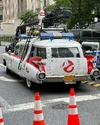 Ecto-1 filming at City Hall Park in New York on June 4, 2023 (Credit: squislick80)