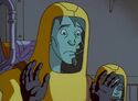 Wearing radioactive hazard suit in "Fallout"